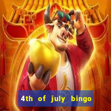 4th of july bingo cards printable free