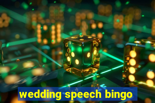 wedding speech bingo