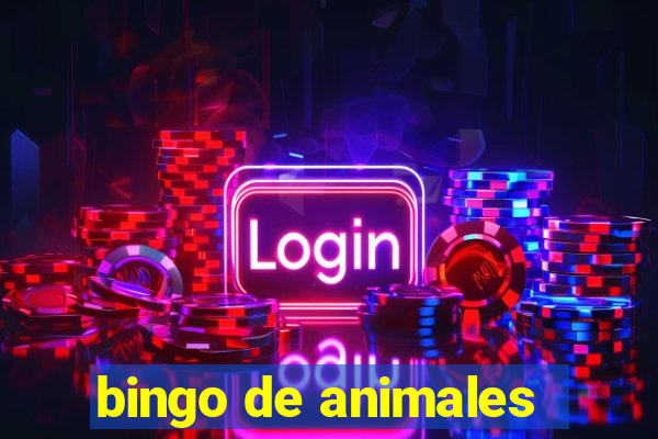 bingo de animales