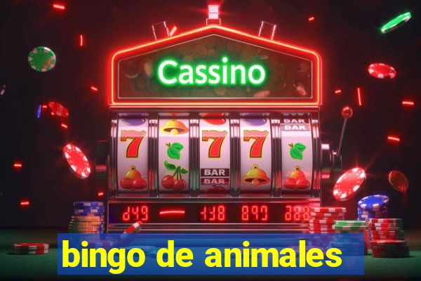 bingo de animales