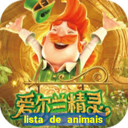 lista de animais em inglês pdf