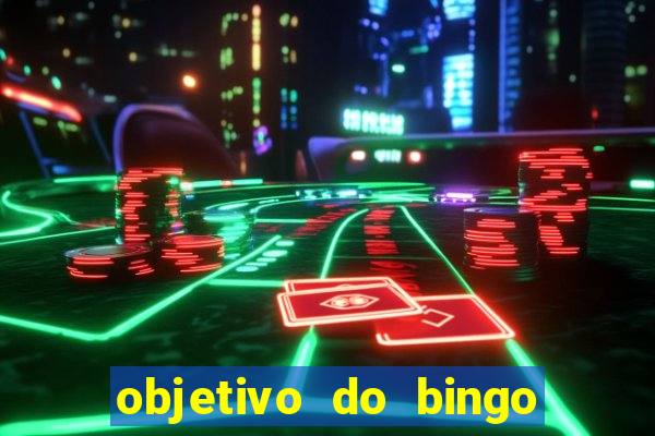 objetivo do bingo de letras