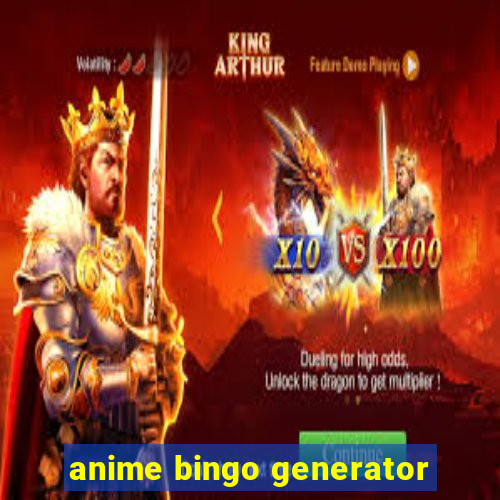 anime bingo generator