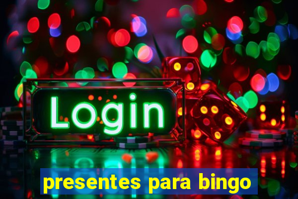 presentes para bingo