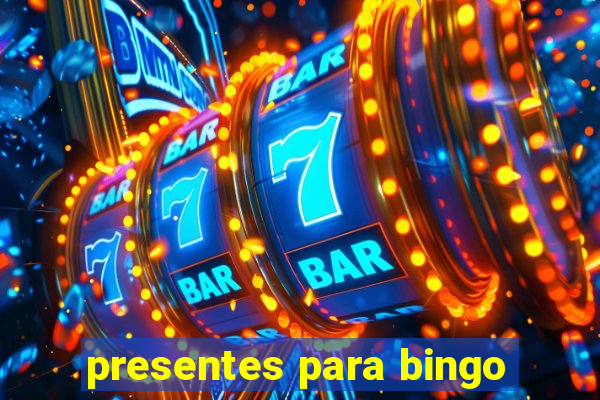 presentes para bingo