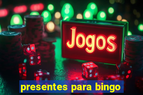 presentes para bingo