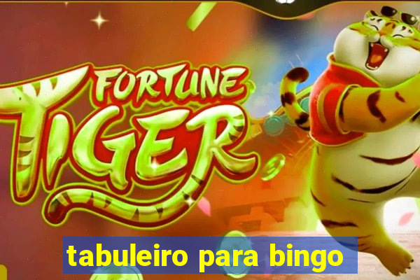 tabuleiro para bingo