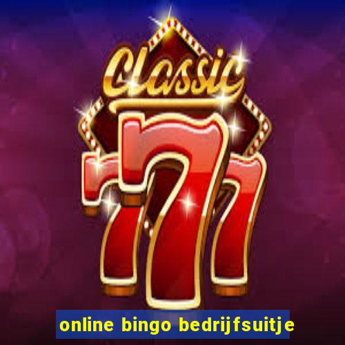 online bingo bedrijfsuitje