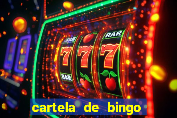 cartela de bingo vazia para imprimir