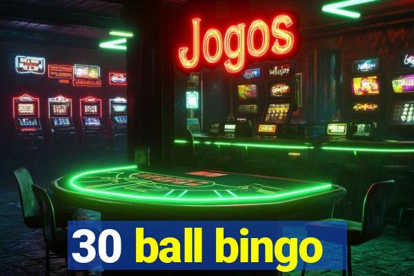 30 ball bingo