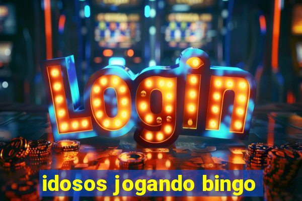 idosos jogando bingo