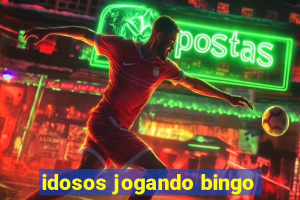 idosos jogando bingo