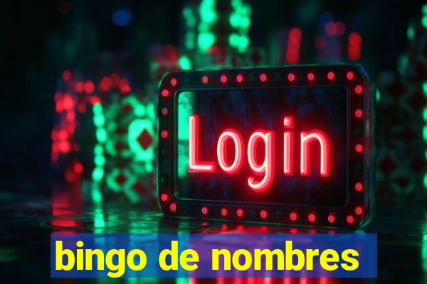 bingo de nombres