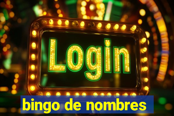 bingo de nombres