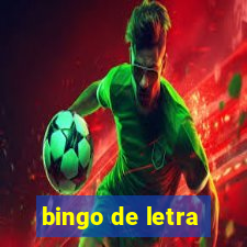 bingo de letra