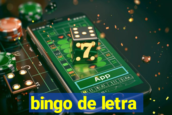 bingo de letra