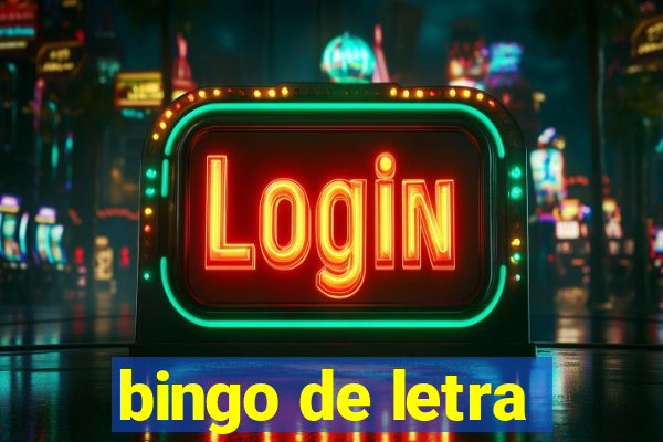 bingo de letra